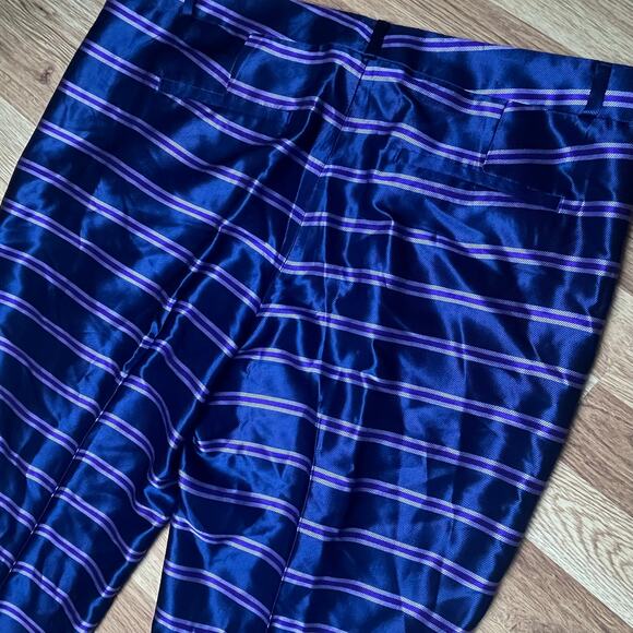 Banana Republic Sateen Ryan Fit Striped Pants - Picture 7 of 14